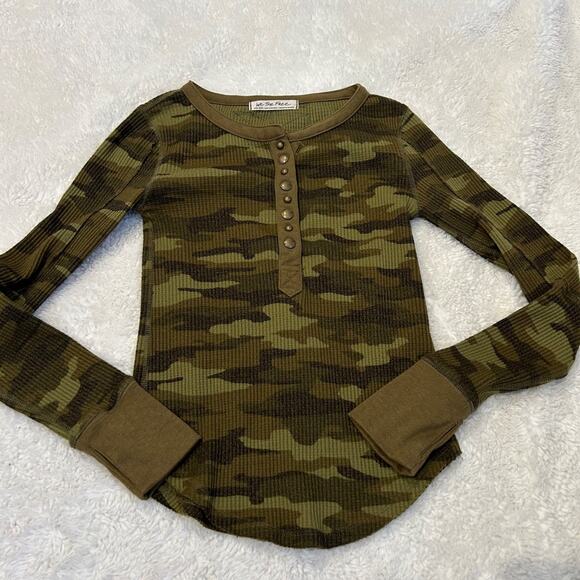 We the Free Womens Green Camp Long Sleeve Size XS Grunge/Indie/Dark Core - Picture 2 of 6